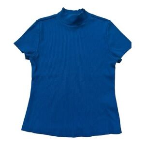 Anthropologie Royal Blue Short Sleeve Top